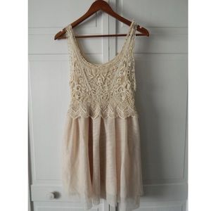 Love, Fire | Crochet Cream Dress